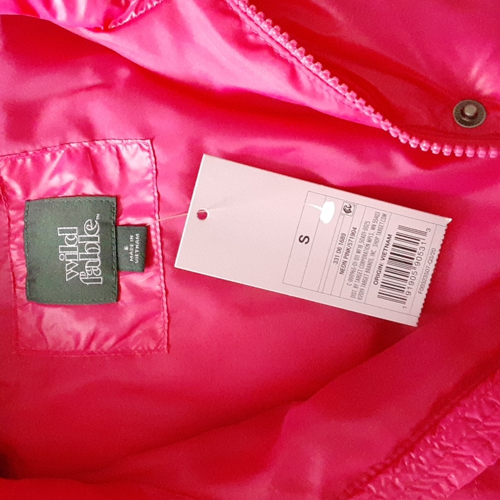 NEW!Target Wild Fable Neon Pink Coat - Picture 3 of 6
